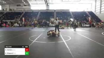 90 lbs Semifinal - Kayden Hanlon, Gold Rush vs Kaleb Shepard, Pride WC