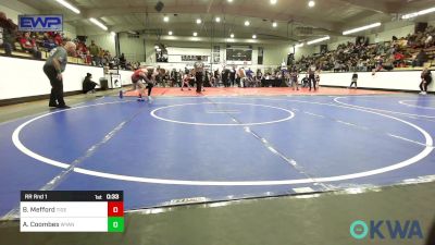 100-105 lbs Rr Rnd 1 - Hunter Pierce, Grove Takedown Club vs Bentley Sutton, Vinita Kids Wrestling