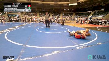 46 lbs Consolation - Greyson Summitt, Wolfpak Wrestling vs Tucker Hawkins, Checotah Matcats