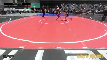 70 lbs Quarterfinal - Rudy McAllister, Juggernaut Wrestling Club vs Blaine Mahan, Northern Select Wrestling