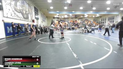 190 lbs Cons. Round 3 - Cameron Levine, Aliso Niguel vs Ryker Hogerhuis, Troy