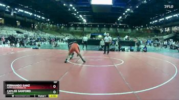 157 lbs Cons. Round 2 - Fernando Sanz, Miami Southridge Hs vs Cayleb Sanford, Vidalia