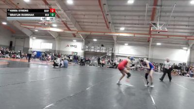 105 lbs 5th Place Match - Braylin Romshak, Highland vs Kirra Streng, Marysville High School