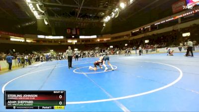 104 lbs Semifinal - Sterling Johnson, Chargers Wrestling Club vs Adam Sheppard, Vail Wrestling Academy