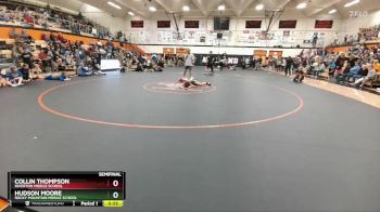 77 lbs Semifinal - Collin Thompson, Riverton Middle School vs Hudson Moore, Rocky Mountain Middle School