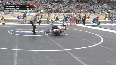 120 lbs Champ. Round 1 - Ryan Nickelman, Highlands vs Jaxson Mayberry, Union County