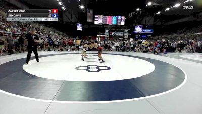 150 lbs Champ. Rd Of 128 - Carter Cox, TX vs Jed Davis, AK