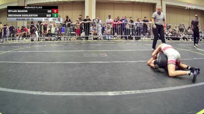 95 lbs Round Of 32 - Rylan Mason, Riverside Rascal vs Beckham Eggleston, MAW Wrestling Academy