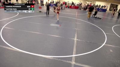 14U - 120 lbs Semis - Hunter Peterson, MN Elite Wrestling Club vs Cayton Pahl, Pine Island Panthers