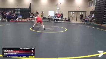 160 lbs Cons. Round 2 - Jack Lewis, Sebolt Wrestling Academy vs Karson Kolbet, Iowa
