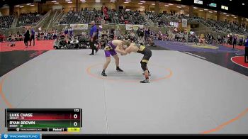 172 lbs Semis (4 Team) - Ryan Brown, Baker vs Luke Chase, Henley