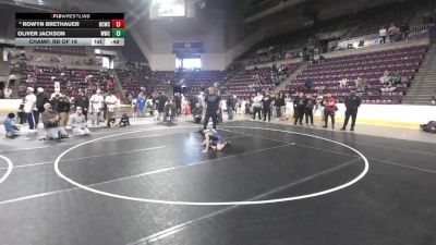 67 lbs Champ. Rd Of 16 - Oliver Jackson, Widefield Wrestling Club vs Rowyn Brethauer, Bear Cave Wrestling Club