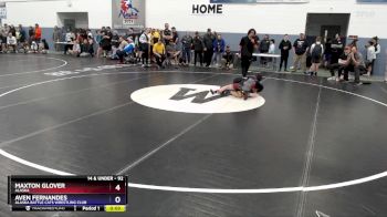 92 lbs 3rd Place Match - Aven Fernandes, Alaska Battle Cats Wrestling Club vs Maxton Glover, Alaska