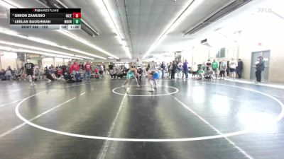 152 lbs Semifinal - Simon Zamudio, Hazelton vs Leelan Baughman, Mount Joy