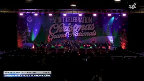 Cheer Athletics - Plano - Lions [2025 L3 Youth - Medium Day 2] 2025 Spirit Celebration Christmas Grand Nationals