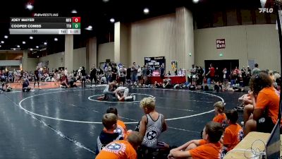 100 lbs Round 4 (8 Team) - Cooper Combs, Team TN vs Joey Mayer, MF Dynasty