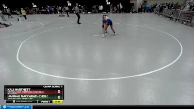 108 lbs Champ. Round 1 - Kali Hartnett, Central Iowa Wrestling Club /Team Intensity vs Hannah Naccarati-Cholo, Arizona Girls Wrestling