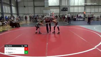 66 lbs Consi Of 4 - Connor Eggers, Elite 23 vs Achaiah McCue, Hornets WC