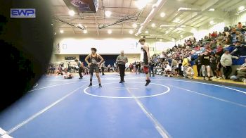 140 lbs Consolation - Caleb Felts, Fort Gibson Youth Wrestling vs Talon Flynn, Sallisaw Takedown Club