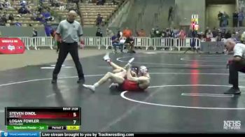 AA 126 lbs Quarterfinal - Logan Fowler, Cleveland vs Steven Dindl, Bartlett