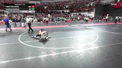 72 lbs Champ. Round 1 - Harlan Schulz, Reedsville Wrestling vs Adin Kollross, Luxemburg-Casco Wrestling Club