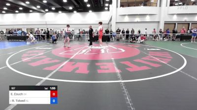 187 lbs C-semi - Evan Couch, Oh vs Raidyn Tidwell, Al