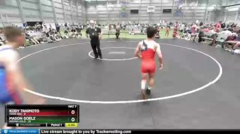 106 lbs Placement Matches (8 Team) - Kody Tanimoto, Texas Red vs Mason Goelz, Indiana Gold