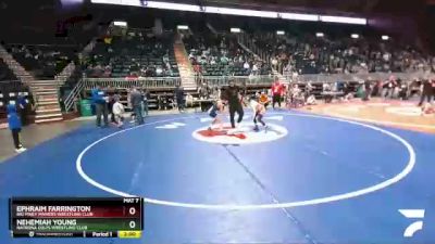 86 lbs Semifinal - Ephraim Farrington, Big Piney Pinners Wrestling Club vs Nehemiah Young, Natrona Colts Wrestling Club