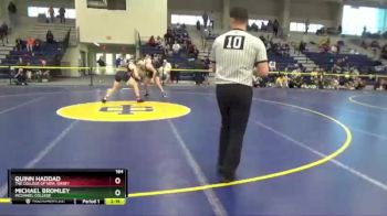 184 lbs Cons. Round 2 - Quinn Haddad, The College Of New Jersey vs Michael Bromley, McDaniel College