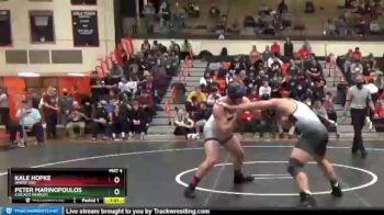 195 lbs Semifinal - Kale Hopke, AMERY (WI) vs Peter Marinopoulos, Chicago (MARIST)