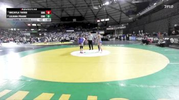 Girls 3A 125 lbs Cons. Round 5 - Micayla Yates, Sedro-Woolley (Girls) vs Liliana Frank, Edmonds-Woodway (Girls)