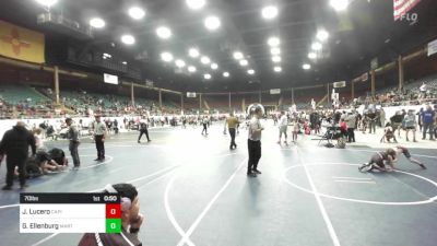 70 lbs Quarterfinal - Judeiah Lucero, Capital City Jr WC vs Grayson Ellenburg, Martinez School Of Wrestling
