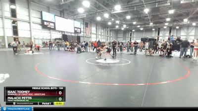 106 lbs Cons. Round 4 - Malachi Pettis, Team Aggression WC vs Isaac Toomey, Warriors Of Christ WOC- Wrestling