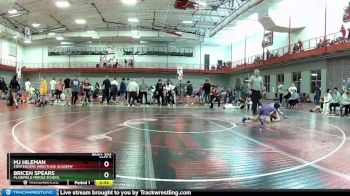 90 lbs Cons. Round 5 - Mj Hileman, Contenders Wrestling Academy vs Bricen Spears, Plainfield Middle School