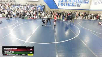 100 lbs Champ. Round 1 - Andrew Larsen, Team Prestige vs Nixon Jense, Pleasant Grove