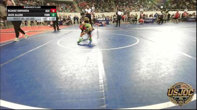 52 lbs Round Of 16 - Eliasz Esparza, Best Trained vs Jack Allen, Ponca City Wildcat Wrestling