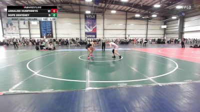 120 lbs Round Of 64 - Annalise Humphreys, WV vs Hope Senteney, IN