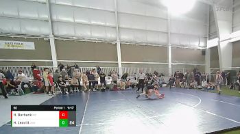 90 lbs Quarterfinals (8 Team) - Hunter Burbank, Mt. Crest vs Hunter Leavitt, Champions Blue