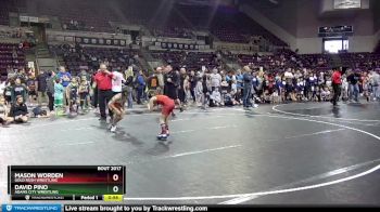 74 lbs Champ. Round 1 - Mason Worden, Gold Rush Wrestling vs David Pino, Adams City Wrestling