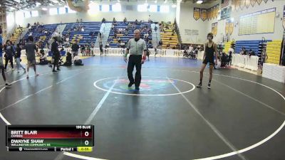 195 Blue 3rd Place Match - Britt Blair, Camden vs Dwayne Shaw, Wellington Community Hs