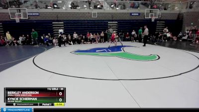 85 lbs Cons. Semi - Kyncie Schierman, Silver Valley vs Berkley Anderson, Small Town Wrestling