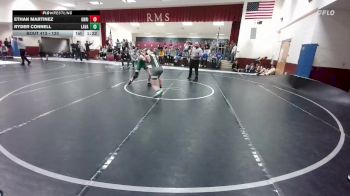 120 lbs Cons. Round 3 - Ryder Connell, Lander Valley vs Ethan Martinez, Green River
