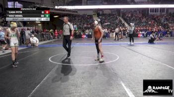 115 lbs Cons. Round 3 - Kolt Demel, Derby vs Cash Pitts, Bourbon County