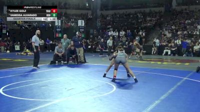 120 lbs Quarterfinal - Kylee Golz, Trabuco Hills (SS) vs Vanessa Alvarado, Highland (Bakersfield) (CS)