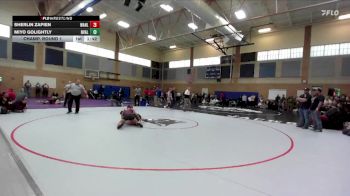 125lbs Champ. Round 1 - Sherlin Zapien, Wahluke (Girls) vs Miyo Golightly, Naches Valley (Girls)