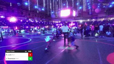 88 lbs Semifinal - Alden Luis, Mile High WC vs Jake Swanson, Unattached