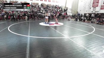 185 lbs 3rd Place - Maria De Melo Barros, Salem vs Storm Pizzaro, Putnam