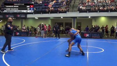 115 lbs Champ. Rd Of 16 - Tavarius Briar, Alber Athletics Wrestling Club vs Jaime Valencia, Cyclones Wrestling & Fitness