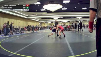 85 lbs Final - LIncoln Burgess, Gold Rush Wr Ac vs Luca Kling, Unattached