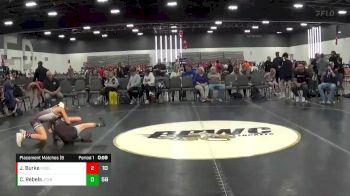 85 lbs Placement Matches (8 Team) - Jojo Burke, M2 Blue (NJ) vs Cole Rebels, Junior Terps Xtreme (MY)